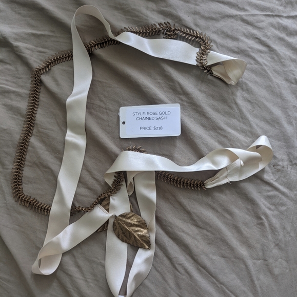 Carol Hannah Rose Gold Chained Sash